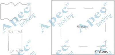 APEC BRAKING kit1165 -  Комплектующие, тормозные колодки